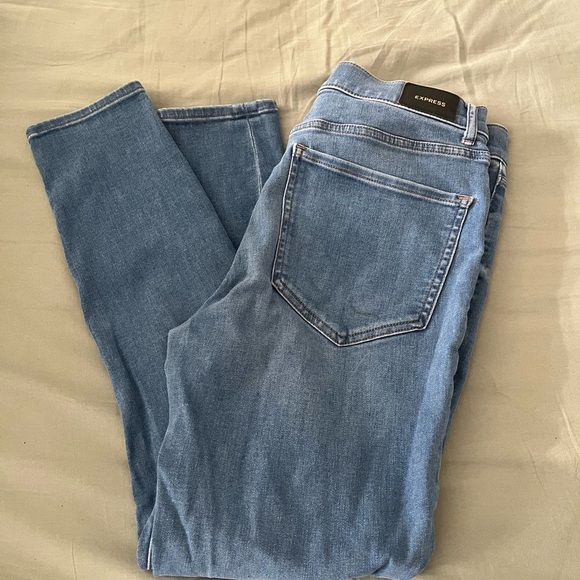 Express Blue Skinny Jeans Modern Fit - Picture 1 of 3